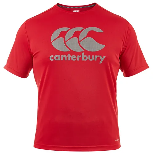 Canterbury Mens Core Vapodri Poly Logo Tee - Flag Red - L