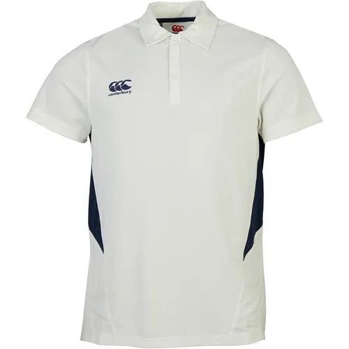 Canterbury Mens Cricket Polo Cream/Navy