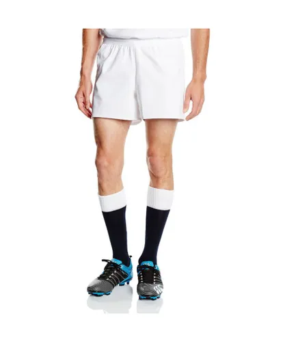 Canterbury Mens England Home Embroidered Logo Athletic Training Shorts - White Spandex