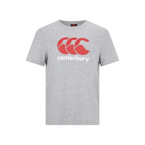 Canterbury Mens Large Logo T-Shirt Regular Fit Short Sleeve