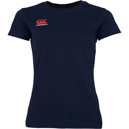Canterbury Womens Small Logo T-Shirt Navy