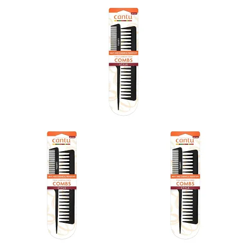 Cantu Style Carbon Fibre Combs (Packaging may vary) (Pack