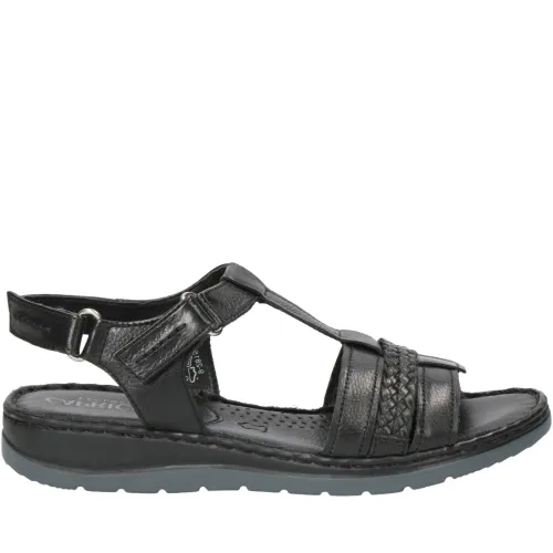 Caprice , black casual open sandals ,Black female, Sizes: