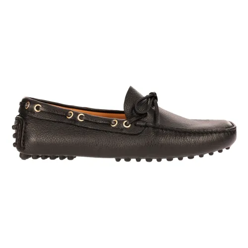 Car Shoe , Leather Loafers for Warm Weather ,Brown male, Sizes: