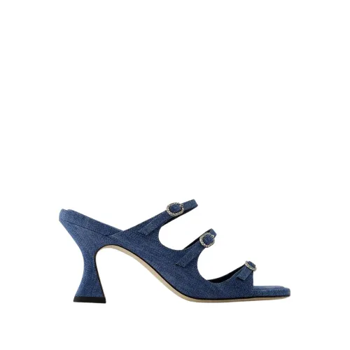 Carel , Denim Blue Kitty Sandals ,Blue female, Sizes: