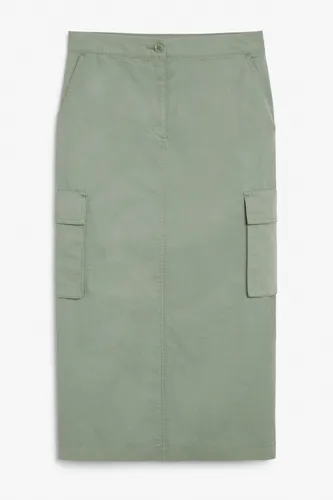 Cargo maxi skirt - Green