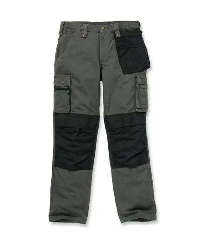 Carhartt Mens Multipocket Stitched Ripstop Cargo Pants Trousers - Green