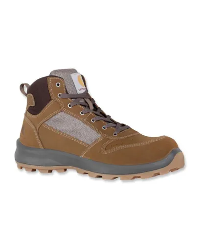 Carhartt Mens Sneaker Nubuck Leather Mid Work Safety Boots - Brown