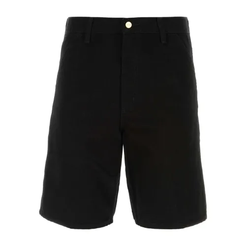 Carhartt Wip , Black cotton Single Knee Short ,Black male, Sizes: