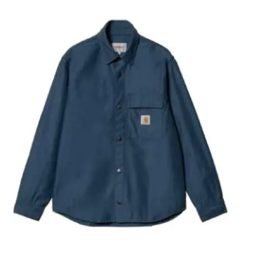 Carhartt Wip , Blue Shirts for Men ,Blue male, Sizes: