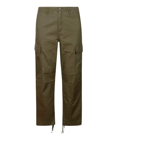 Carhartt Wip , Cargo Pantswith Pockets and Belt Loops ,Green male, Sizes:
