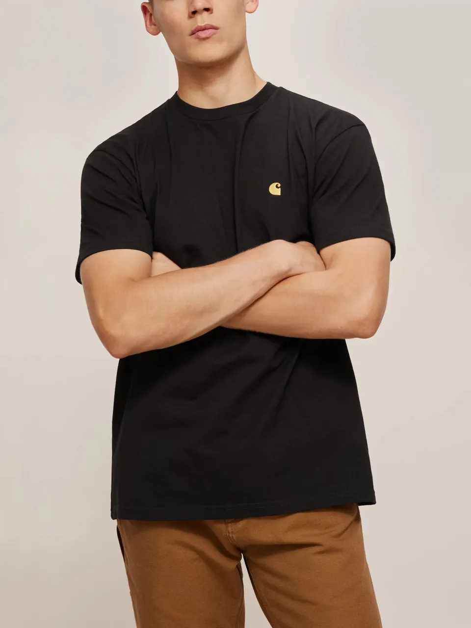 Carhartt WIP Chase Short Sleeve T-Shirt - Black - Male