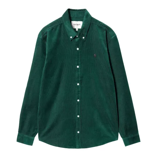 Carhartt Wip , Green Cotton Velvet Shirt ,Green male, Sizes: