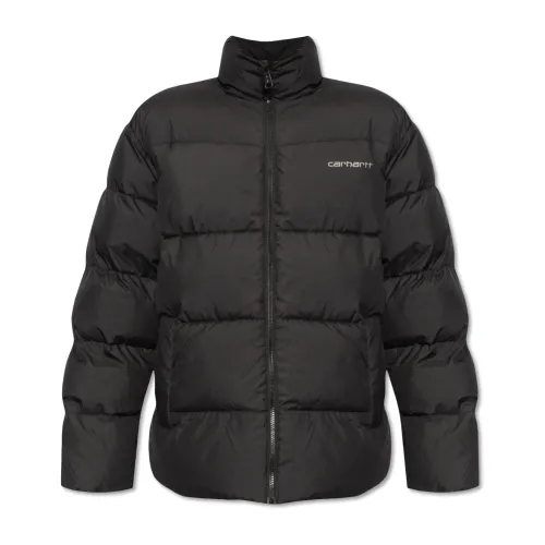Carhartt Wip , Insulated jacket with logo ,Black male, Sizes:
