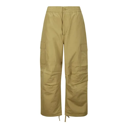Carhartt Wip , Jet Cargo Pant Lane Poplin Trousers ,Green female, Sizes: