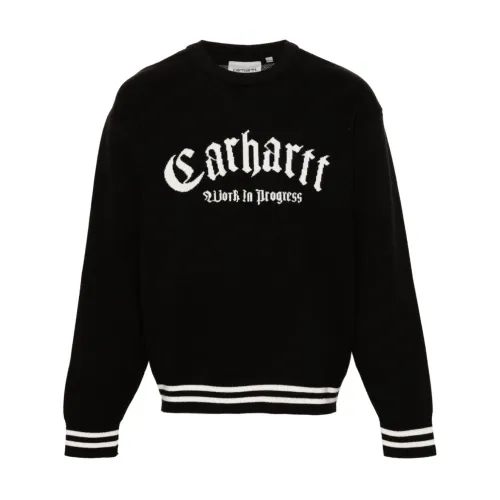 Carhartt Wip , Logo Nylon Sweater ,Black male, Sizes: