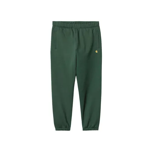 Carhartt Wip , Logo Sweatpants with Adjustable Waistband ,Green male, Sizes: