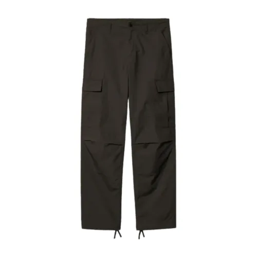 Carhartt Wip , Regular Cargo Pants in Tobacco Rinsed ,Green male, Sizes: