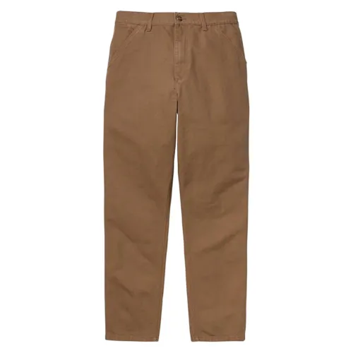 Carhartt Wip , Relaxed Fit Single Knee Pant in Hamilton Brown ,Brown male, Sizes: