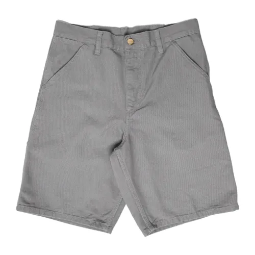 Carhartt Wip , Single Knee Cotton Short ,Gray male, Sizes: