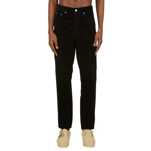 Carhartt Wip , Straight Trousers ,Black male, Sizes: