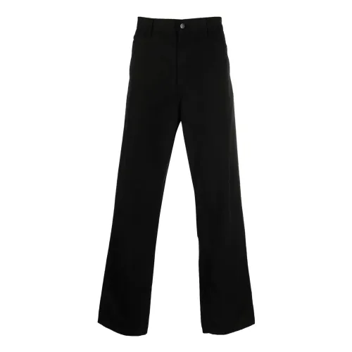 Carhartt Wip , Straight Trousers ,Black male, Sizes: