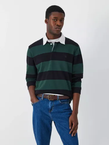 Carhartt WIP Swenson Long Sleeve Rugby Shirt, Green/Navy - Green/Navy - Male