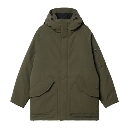 Carhartt Wip , Water-Repellent Penn Parka with Adjustable Fit ,Green male, Sizes: