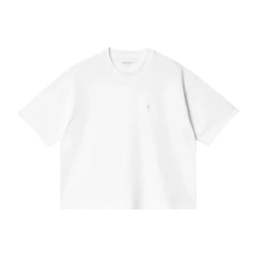 Carhartt Wip , White Chester T-Shirt ,White female, Sizes: