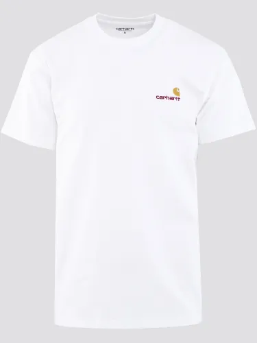 Carhartt Wip White S/S American Script T-Shirt