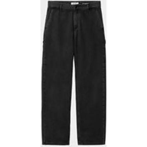 Carhartt WIP Women's Pierce Pant Straight in Black (Stone Washed)