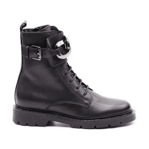 Carmens , Black Chain Ankle Boots ,Black female, Sizes: