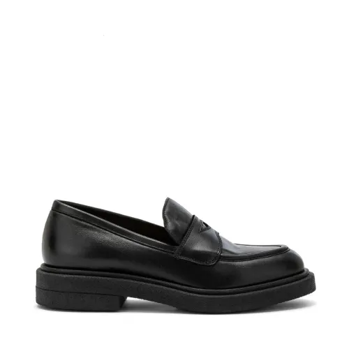 Carmens , Black Clam Loafers ,Black female, Sizes: