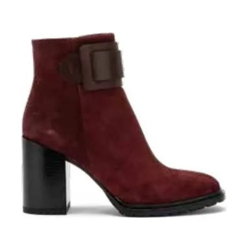 Carmens , Red Buck Ankle Boots ,Red female, Sizes:
