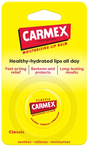 Carmex CLASSIC Moisturising Lip Balm For Dry And Chapped