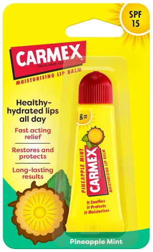 Carmex Moisturising Lip Balm Tube - Pineapple Mint