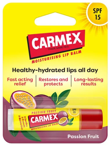 CARMEX Passionfruit SPF15 Lip Balm Stick 4.25g Restores and