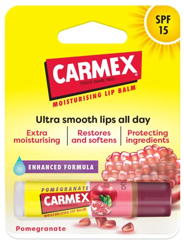 CARMEX Pomegranate SPF15 Lip Balm stick (4.25g) Antioxidant
