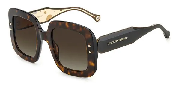 Carolina Herrera CH 0010/S 086/HA Women's Sunglasses Tortoiseshell Size 52