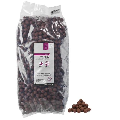 Carp Fishing Boilie Wellmix 20mm 10kg - Spicy Birdfood