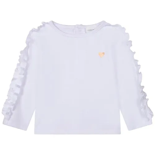 Carrement Beau Long Sleeve Frill T Shirt - White