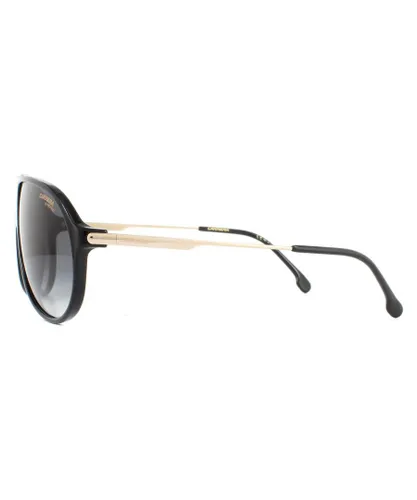 Carrera Aviator Mens Black Dark Grey Gradient Sunglasses - One