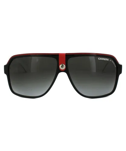 Carrera Aviator Mens Black & White Gradient Sunglasses - One