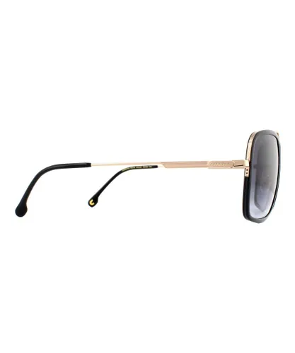 Carrera Aviator Mens Gold Black Dark Grey Gradient Sunglasses Metal