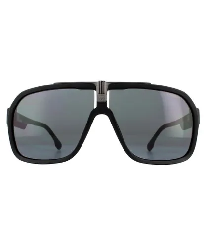 Carrera Aviator Mens Matte Black Grey Sunglasses - One