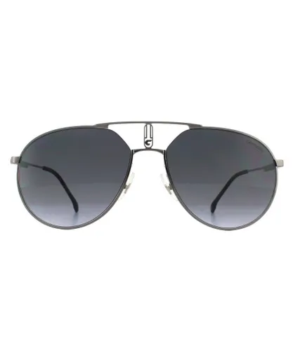 Carrera Aviator Unisex Dark Ruthenium Grey Gradient Sunglasses Metal - One