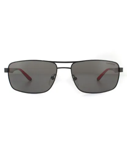 Carrera Mens Sunglasses 8011/S 003 M9 Matte Black Grey Polarized Metal - One