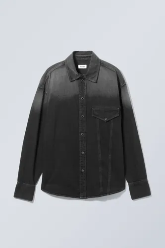 Carson Denim Long Sleeve Shirt - Black