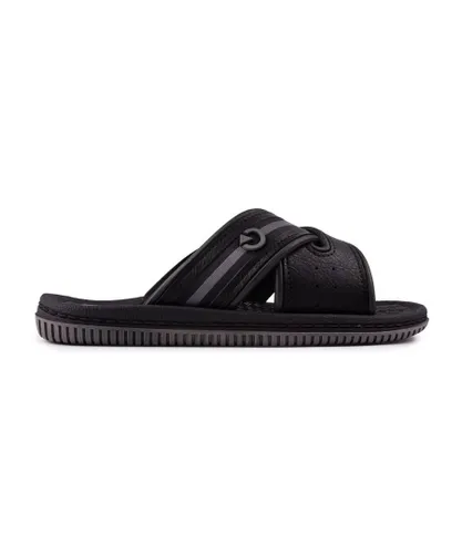 Cartago Mens Fiji Slide Sandals - Black