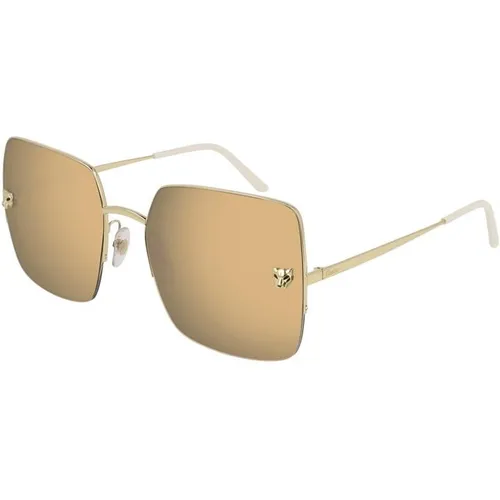 CARTIER Cartier Sunglasses Ct0121s - Gold